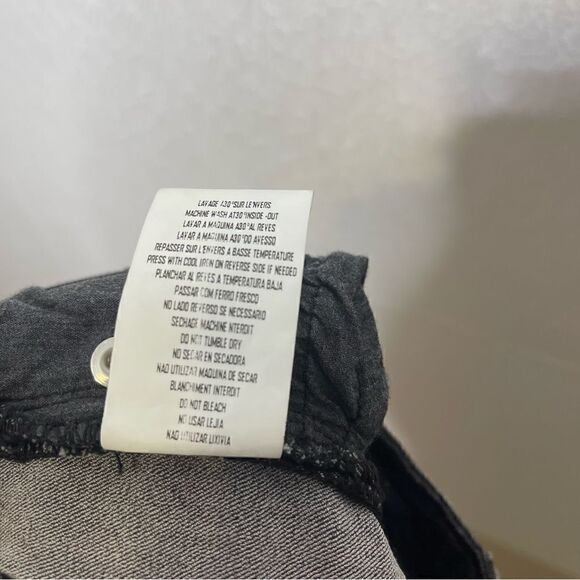 𝅺FAITH Connexion Silver Black Coated Skinny Jeans 27 - Picture 7 of 8